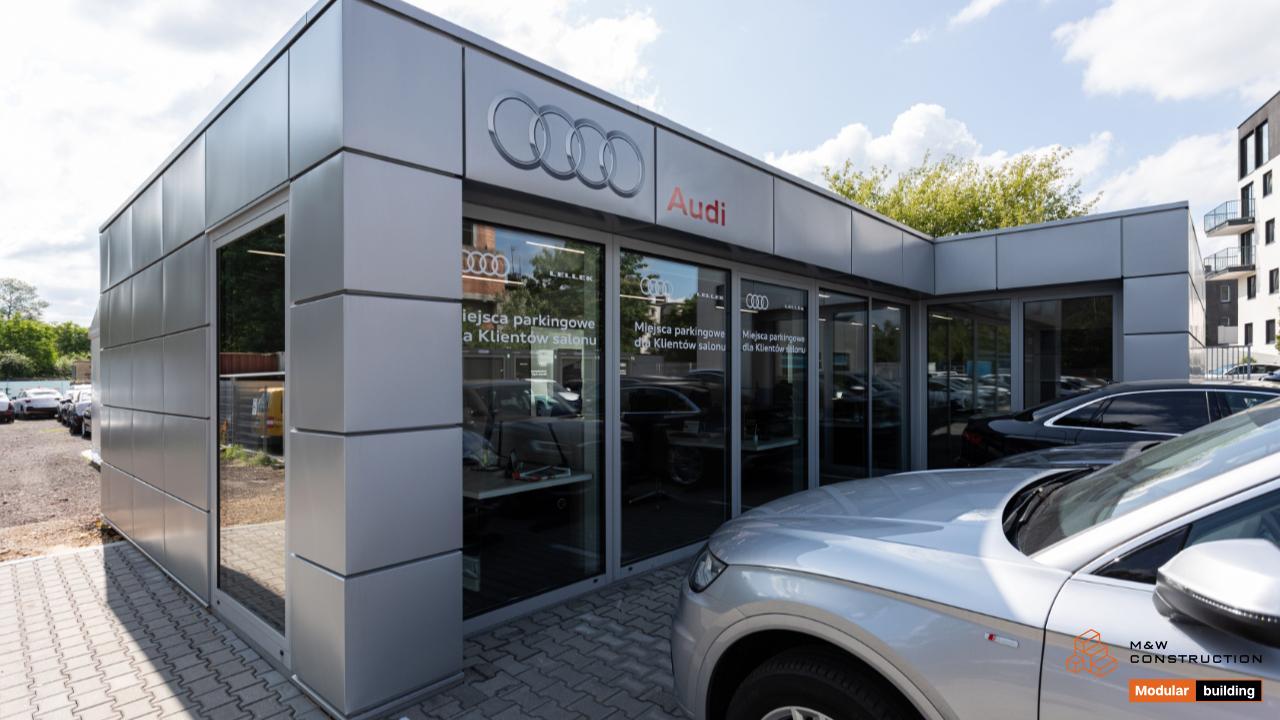 Pawilon handlowy branży automotive - Audi